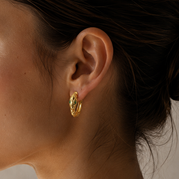 Boucle d'oreilles Médusa
